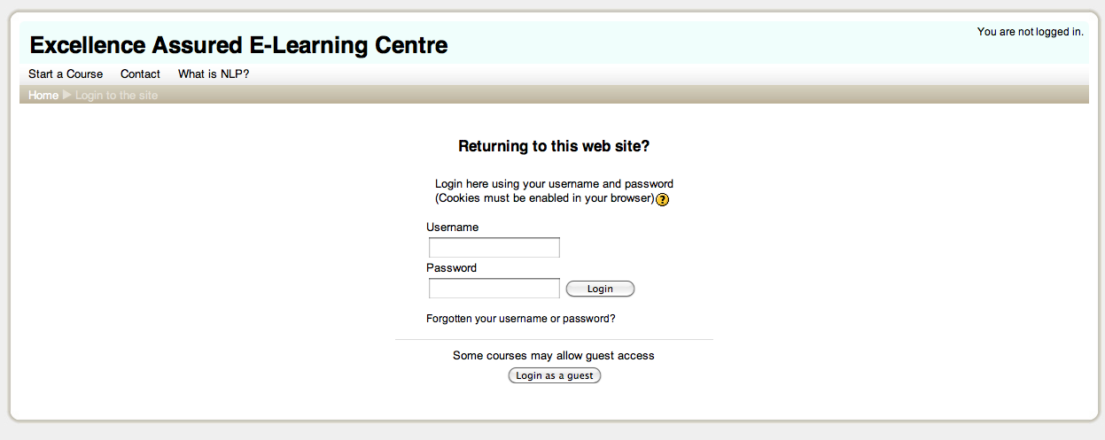 User guide - online training courses