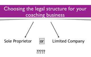 Choosing coaching practice legal structure