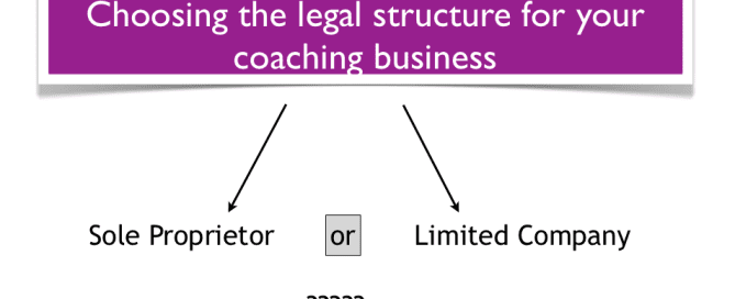 Choosing coaching practice legal structure