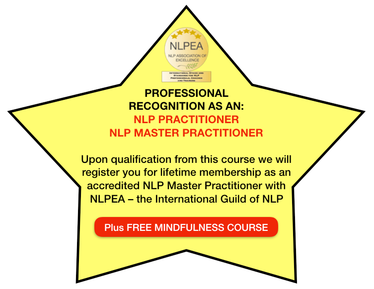 Professional Recognition as an NLP Practitioner & Master Practitioner