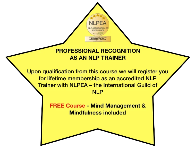 Professional Recognition as an NLP Trainer