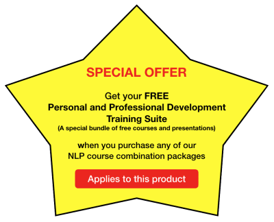 Special Offer on our NLP Training packages - Applies to this product