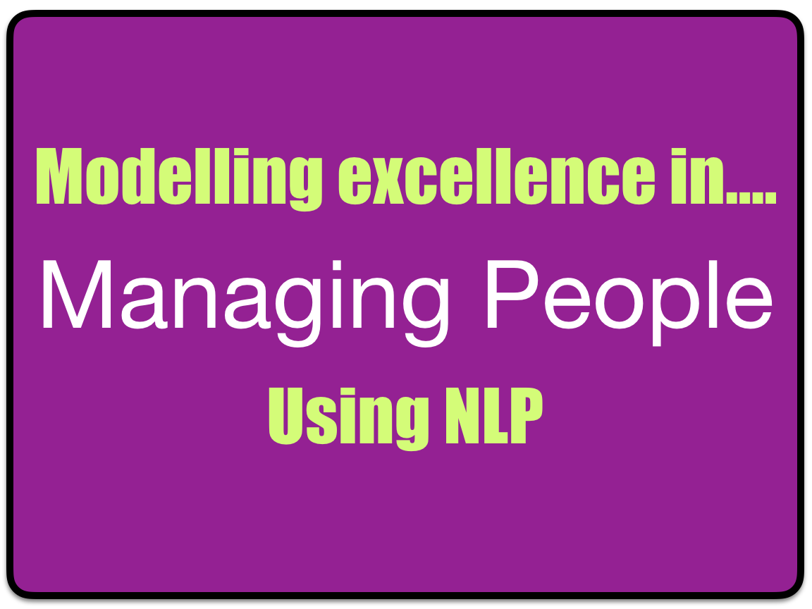 Managing people - NLP modelling