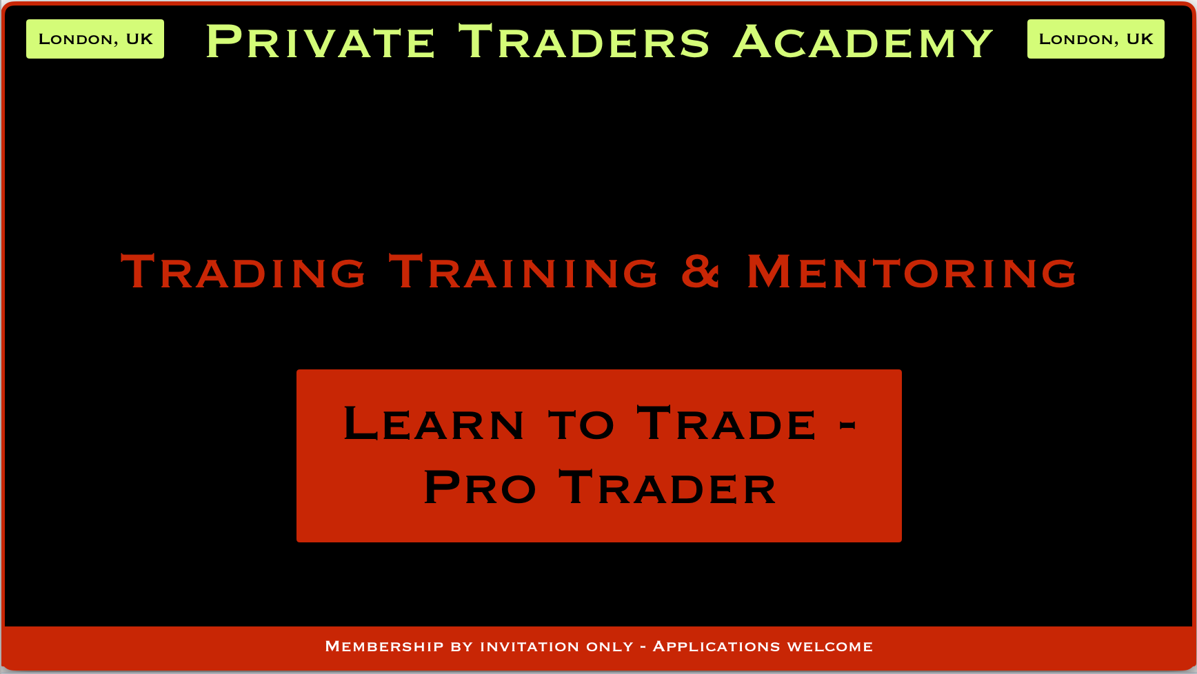 Private Traders Academy
