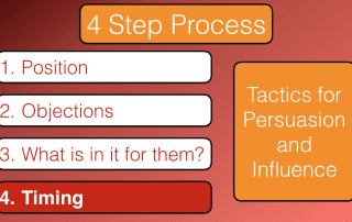 Tactics for persuasion and influence